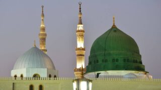 The minaret of Prophet Muhammed Holy Mosque